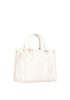 Valentino Rised Re Logo Embossed Medium Tote Bag, Beige