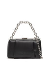 Valentino Mini Folded Faux Leather Clutch Bag, Nero