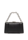 Valentino Mini Folded Faux Leather Clutch Bag, Nero