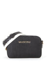 Valentino Pansy Embossed Monogram Crossbody Bag, Black