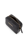 Valentino Pansy Embossed Monogram Crossbody Bag, Black
