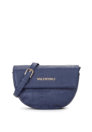 Valentino Pansy Flap Saddle Shoulder Bag, Navy