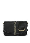 Valentino Zeno Pebbled Crossbody Bag, Black