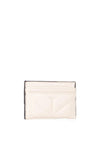 Valentino Petal Re Quilted Card Holder, Beige