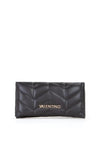 Valentino Petal Re Quilted Wallet, Black