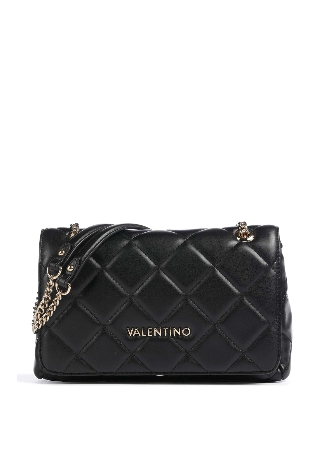 Valentino Ocarina Quilted Medium Convertible Crossbody Bag, Black