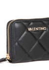 Valentino Ocarina Quilted Zip Around Wallet, Black