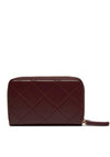 Valentino Nur Re Double Zip Wallet, Wine