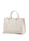 Valentino Rised Re Embossed Large Tote Bag, Ecru