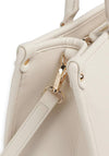 Valentino Rised Re Embossed Large Tote Bag, Ecru