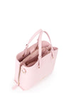Valentino Sallie Faux Pebbled Leather Grab Bag, Pink