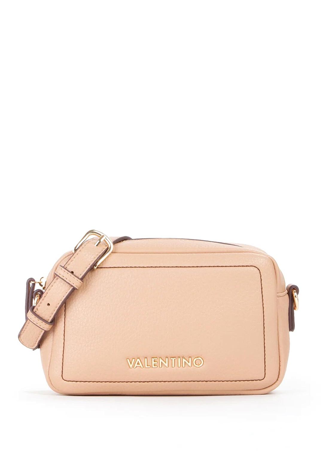 Valentino Samantha Mini Camer Crossbody Bag, Beige