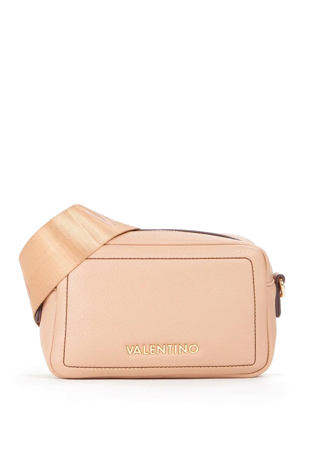 Valentino Samantha Mini Camer Crossbody Bag, Beige