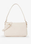 Valentino Samba Debossed Convertible Crossbody Bag, Off White