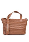 Valentino Shantel Woven Shopper Tote Bag, Tan