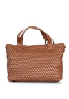 Valentino Shantel Woven Shopper Tote Bag, Tan