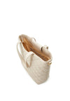 Valentino Ocarina Large Quilted Tote Bag, Ecru