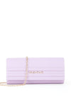 Valentino Sofia Ribbed Clutch Bag, Purple
