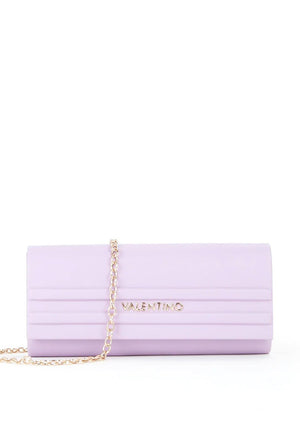 Valentino Sofia Ribbed Clutch Bag, Purple