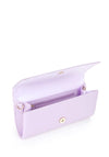 Valentino Sofia Ribbed Clutch Bag, Purple
