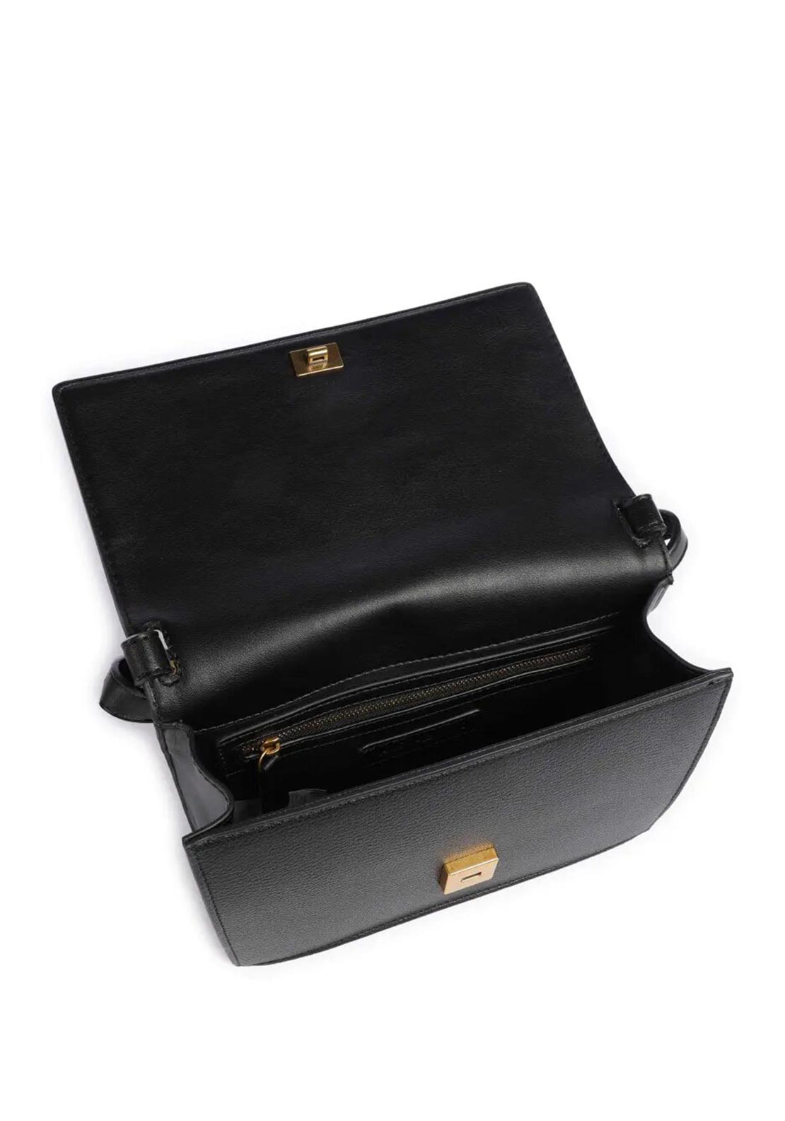 Valentino Ushuaia Structured Shoulder Bag, Black