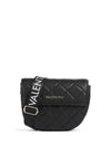 Valentino Bigs Saddle Flapover Quilted Crossbody Bag, Black