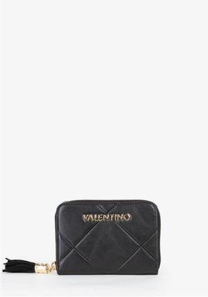 Valentino Astrid Small Zip Around Purse, Black