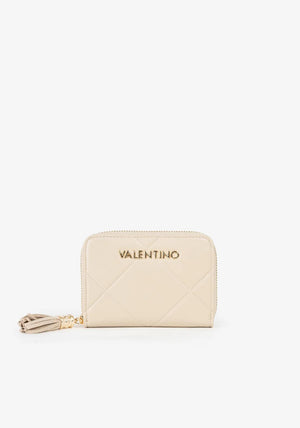 Valentino Astrid Small Zip Around Purse, Cream