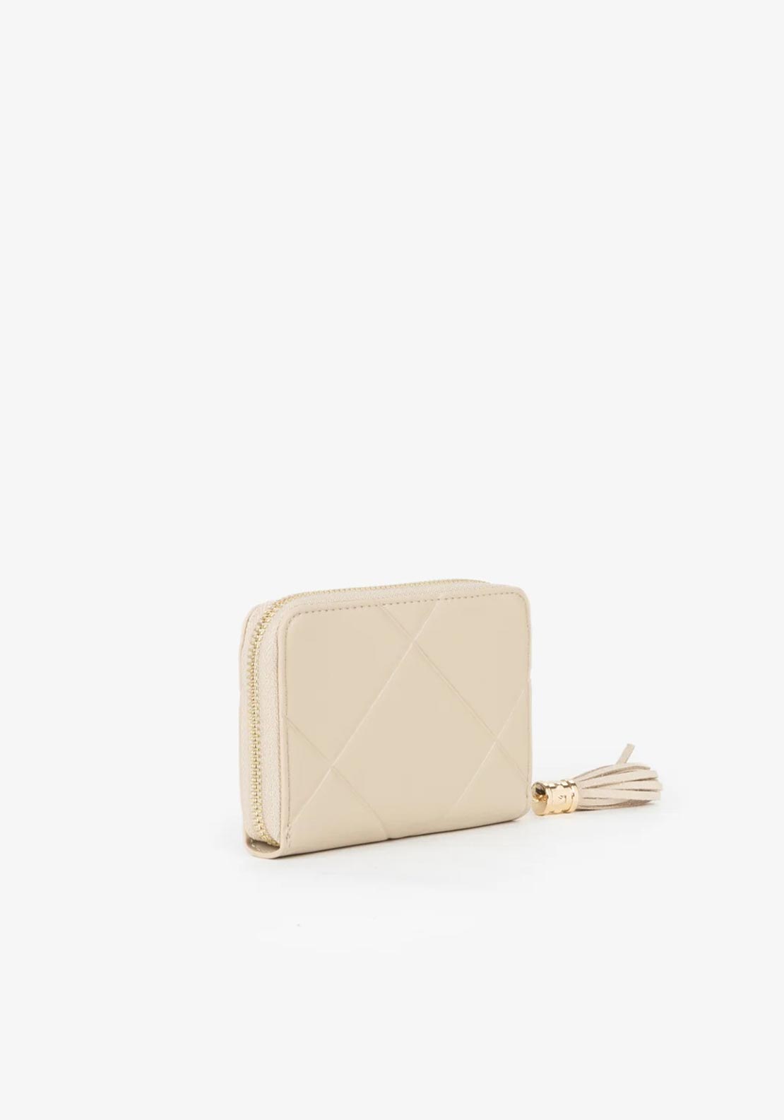 Valentino Astrid Small Zip Around Purse, Cream