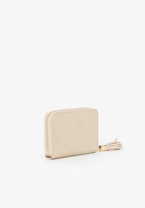 Valentino Astrid Small Zip Around Purse, Cream