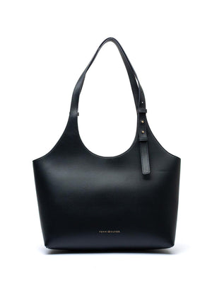 Tommy Hilfiger Pebbled Large Tote Bag, Navy