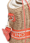 Valentino Boho Woven Shopper Bag, Orange