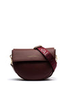 Valentino Bigs Saddle Flapover Crossbody Bag, Wine