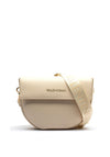 Valentino Bigs Saddle Flapover Crossbody Bag, Beige