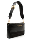 Valentino Fire Reptile Effect Crossbody Bag, Black