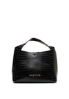 Valentino Reptile Effect Satchel Bag, Black