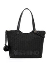 Valentino Courmayeur Woven Summer Tote Bag, Black