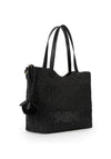 Valentino Courmayeur Woven Summer Tote Bag, Black