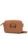 Valentino Moses Logo Crossbody Bag, Tan
