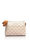 Valentino Lady Re Monogram Crossbody Bag, Off White
