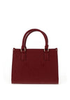 Valentino Samba Debossed Small Shopper Bag, Dark Red