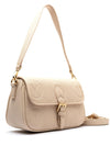 Valentino Samba Debossed Flap Over Crossbody Bag, Beige