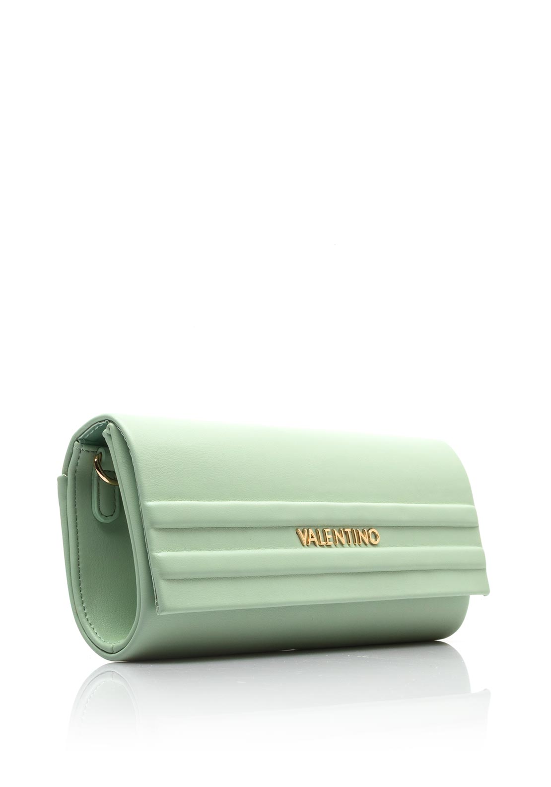 Valentino Sofia Ribbed Clutch Bag, Green