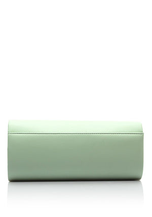 Valentino Sofia Ribbed Clutch Bag, Green