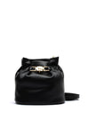 Valentino Fedora Small Bucket Bag, Black