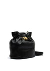 Valentino Fedora Small Bucket Bag, Black