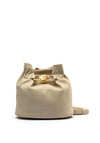 Valentino Fedora Small Bucket Bag, Beige