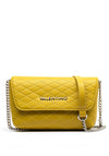 Valentino Fran Mini Quilted Crossbody Bag, Yellow
