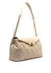 Valentino Frisia Flap Over Quilted Crossbody Bag, Beige