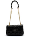 Valentino Frisia Quilted Faux Leather Shoulder Bag, Black
